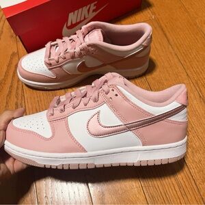 Nike Dunk Low Pink Velvet Grade school Size fits women